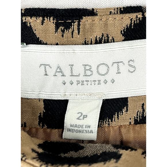 NWT Talbots animal print skirt, size 2P - Picture 2 of 10